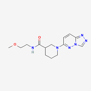 N-(2-methoxyethyl)-1-([1,2,4]triazolo[4,3-b]pyridazin-6-yl)piperidine-3-carboxamide