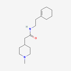 N-[2-(1-cyclohexen-1-yl)ethyl]-2-(1-methyl-4-piperidinyl)acetamide