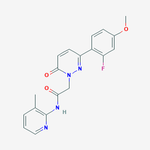 2-(3-(2-fluoro-4-methoxyphenyl)-6-oxopyridazin-1(6H)-yl)-N-(3-methylpyridin-2-yl)acetamide