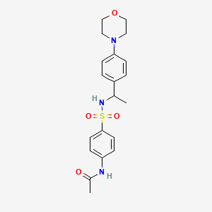 N-{4-[({1-[4-(4-morpholinyl)phenyl]ethyl}amino)sulfonyl]phenyl}acetamide