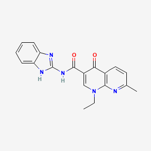 N-(1,3-dihydro-2H-benzimidazol-2-ylidene)-1-ethyl-7-methyl-4-oxo-1,4-dihydro-1,8-naphthyridine-3-carboxamide