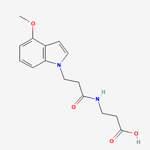 N-[3-(4-methoxy-1H-indol-1-yl)propanoyl]-beta-alanine