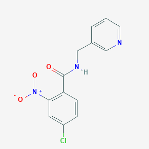 molecular formula C13H10ClN3O3 B451351 4-chloro-2-nitro-N-(pyridin-3-ylmethyl)benzamide 