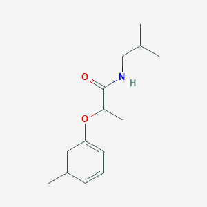 molecular formula C14H21NO2 B4513520 N-isobutyl-2-(3-methylphenoxy)propanamide 