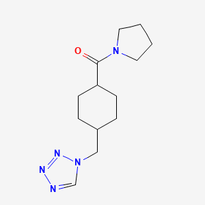 1-{[4-(1-pyrrolidinylcarbonyl)cyclohexyl]methyl}-1H-tetrazole