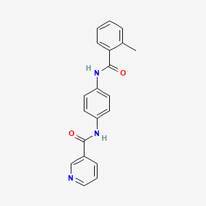 N-{4-[(2-methylbenzoyl)amino]phenyl}nicotinamide