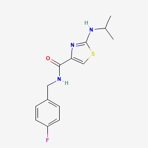 N-(4-fluorobenzyl)-2-(isopropylamino)-1,3-thiazole-4-carboxamide