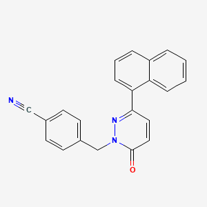 4-{[3-(1-naphthyl)-6-oxo-1(6H)-pyridazinyl]methyl}benzonitrile