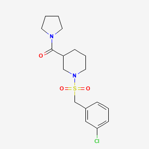 1-[(3-chlorobenzyl)sulfonyl]-3-(1-pyrrolidinylcarbonyl)piperidine