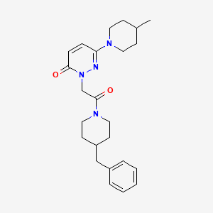 2-(2-(4-benzylpiperidin-1-yl)-2-oxoethyl)-6-(4-methylpiperidin-1-yl)pyridazin-3(2H)-one