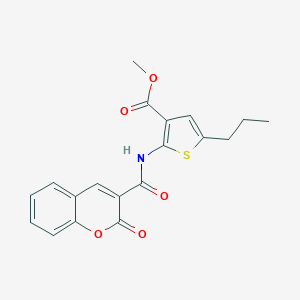 methyl 2-{[(2-oxo-2H-chromen-3-yl)carbonyl]amino}-5-propyl-3-thiophenecarboxylate