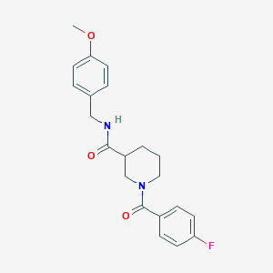 1-(4-fluorobenzoyl)-N-(4-methoxybenzyl)-3-piperidinecarboxamide