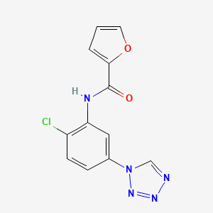 molecular formula C12H8ClN5O2 B4513621 N-[2-chloro-5-(1H-tetrazol-1-yl)phenyl]-2-furamide 