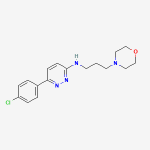 6-(4-chlorophenyl)-N-[3-(morpholin-4-yl)propyl]pyridazin-3-amine