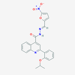N'-({5-nitro-2-furyl}methylene)-2-(2-isopropoxyphenyl)-4-quinolinecarbohydrazide