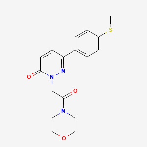 6-[4-(methylsulfanyl)phenyl]-2-(2-morpholino-2-oxoethyl)-3(2H)-pyridazinone