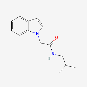 2-(1H-indol-1-yl)-N-(2-methylpropyl)acetamide