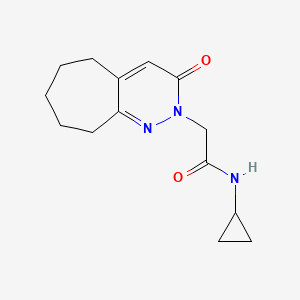 N-cyclopropyl-2-(3-oxo-3,5,6,7,8,9-hexahydro-2H-cyclohepta[c]pyridazin-2-yl)acetamide