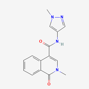 2-methyl-N-(1-methyl-1H-pyrazol-4-yl)-1-oxo-1,2-dihydroisoquinoline-4-carboxamide