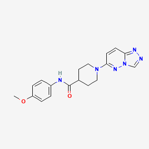 molecular formula C18H20N6O2 B4513709 N-(4-methoxyphenyl)-1-([1,2,4]triazolo[4,3-b]pyridazin-6-yl)piperidine-4-carboxamide 