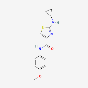 2-(cyclopropylamino)-N-(4-methoxyphenyl)-1,3-thiazole-4-carboxamide