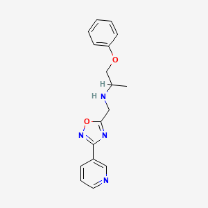 (1-methyl-2-phenoxyethyl)[(3-pyridin-3-yl-1,2,4-oxadiazol-5-yl)methyl]amine