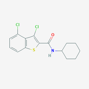 molecular formula C15H15Cl2NOS B451376 3,4-dichloro-N-cyclohexyl-1-benzothiophene-2-carboxamide 