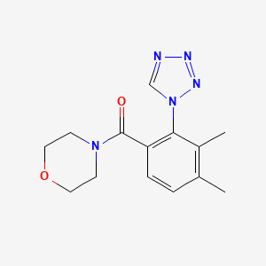 molecular formula C14H17N5O2 B4513763 [3,4-dimethyl-2-(1H-tetrazol-1-yl)phenyl](morpholin-4-yl)methanone 