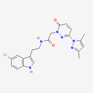 N-[2-(5-chloro-1H-indol-3-yl)ethyl]-2-[3-(3,5-dimethyl-1H-pyrazol-1-yl)-6-oxopyridazin-1(6H)-yl]acetamide