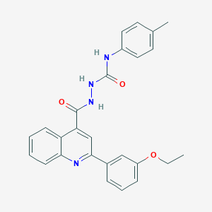 2-{[2-(3-ethoxyphenyl)-4-quinolinyl]carbonyl}-N-(4-methylphenyl)hydrazinecarboxamide