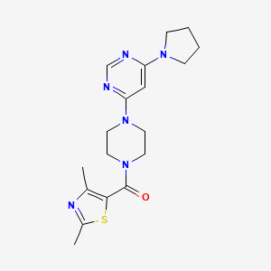 4-{4-[(2,4-dimethyl-1,3-thiazol-5-yl)carbonyl]-1-piperazinyl}-6-(1-pyrrolidinyl)pyrimidine