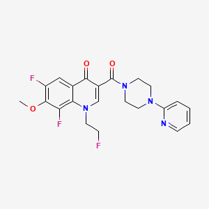 6,8-difluoro-1-(2-fluoroethyl)-7-methoxy-3-{[4-(pyridin-2-yl)piperazin-1-yl]carbonyl}quinolin-4(1H)-one