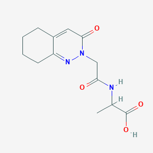 N-[(3-oxo-5,6,7,8-tetrahydro-2(3H)-cinnolinyl)acetyl]alanine