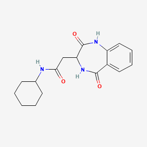 N-cyclohexyl-2-(2,5-dioxo-2,3,4,5-tetrahydro-1H-1,4-benzodiazepin-3-yl)acetamide