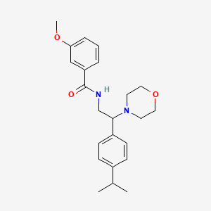 N-[2-(4-isopropylphenyl)-2-(4-morpholinyl)ethyl]-3-methoxybenzamide