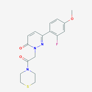 6-(2-fluoro-4-methoxyphenyl)-2-[2-oxo-2-(thiomorpholin-4-yl)ethyl]pyridazin-3(2H)-one