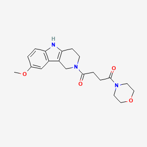 1-(8-methoxy-1,3,4,5-tetrahydro-2H-pyrido[4,3-b]indol-2-yl)-4-(morpholin-4-yl)butane-1,4-dione