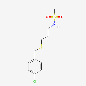 N-{3-[(4-chlorobenzyl)thio]propyl}methanesulfonamide