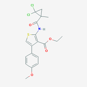 Ethyl 2-{[(2,2-dichloro-1-methylcyclopropyl)carbonyl]amino}-4-(4-methoxyphenyl)-3-thiophenecarboxylate