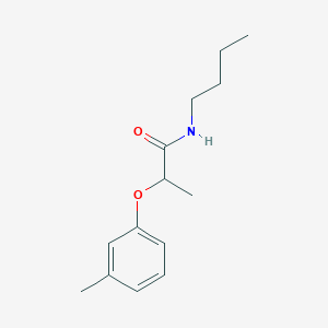 molecular formula C14H21NO2 B4513913 N-butyl-2-(3-methylphenoxy)propanamide 