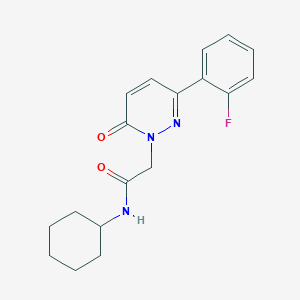 N-cyclohexyl-2-[3-(2-fluorophenyl)-6-oxo-1(6H)-pyridazinyl]acetamide