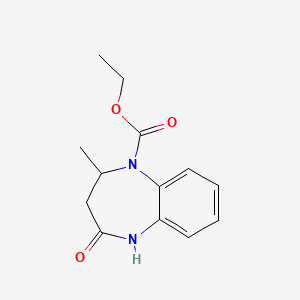 molecular formula C13H16N2O3 B4513959 ethyl 2-methyl-4-oxo-2,3,4,5-tetrahydro-1H-1,5-benzodiazepine-1-carboxylate CAS No. 98987-10-1