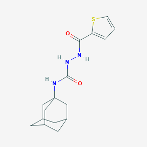 molecular formula C16H21N3O2S B451396 N-(1-adamantyl)-2-(2-thienylcarbonyl)hydrazinecarboxamide 