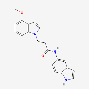 N-(1H-indol-5-yl)-3-(4-methoxy-1H-indol-1-yl)propanamide