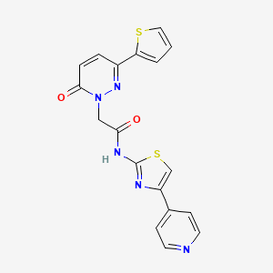 2-[6-oxo-3-(thiophen-2-yl)pyridazin-1(6H)-yl]-N-[(2Z)-4-(pyridin-4-yl)-1,3-thiazol-2(3H)-ylidene]acetamide