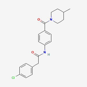 2-(4-chlorophenyl)-N-{4-[(4-methylpiperidin-1-yl)carbonyl]phenyl}acetamide