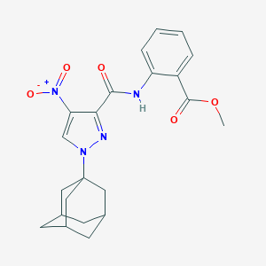 methyl 2-[({1-(1-adamantyl)-4-nitro-1H-pyrazol-3-yl}carbonyl)amino]benzoate