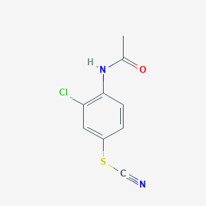 4-(acetylamino)-3-chlorophenyl thiocyanate