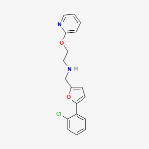 {[5-(2-chlorophenyl)furan-2-yl]methyl}[2-(pyridin-2-yloxy)ethyl]amine