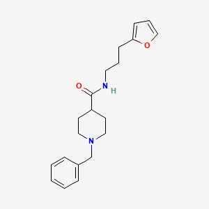 1-benzyl-N-[3-(2-furyl)propyl]-4-piperidinecarboxamide